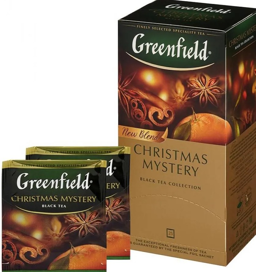 Кошерный Чай "Кристмас Мистери" Greenfield