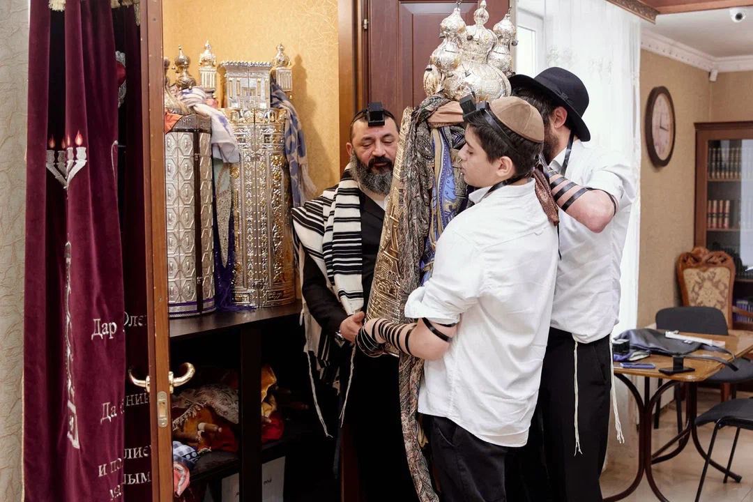 Бар мицва Меира Марка Сафонова в еврейской общине Нальчика