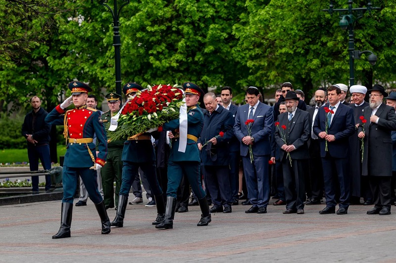 Памятная церемония в Александровском саду