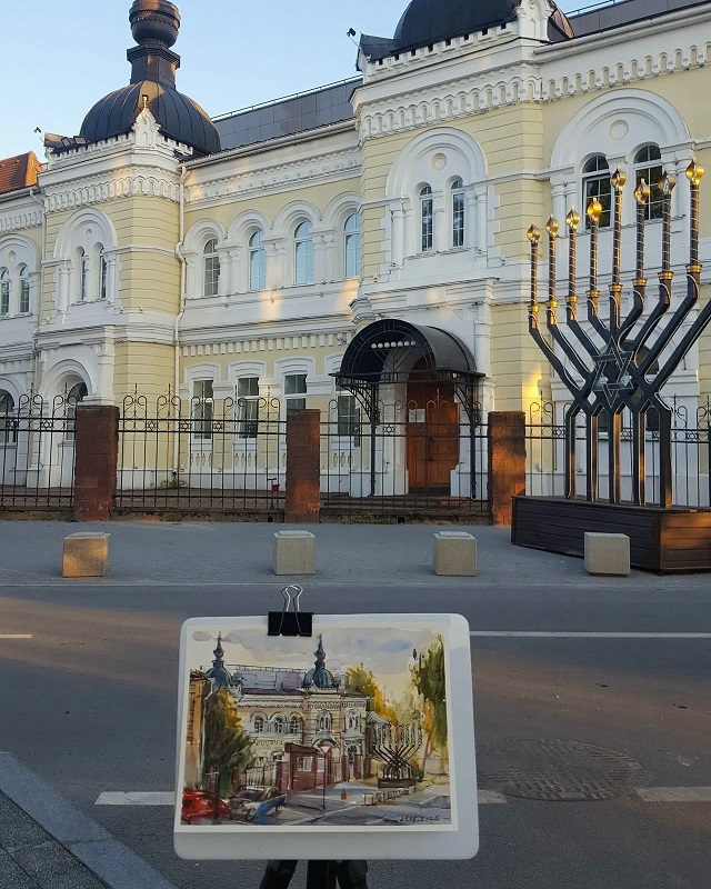 В Нижнем Новгороде в синагоге встретили молодых художников